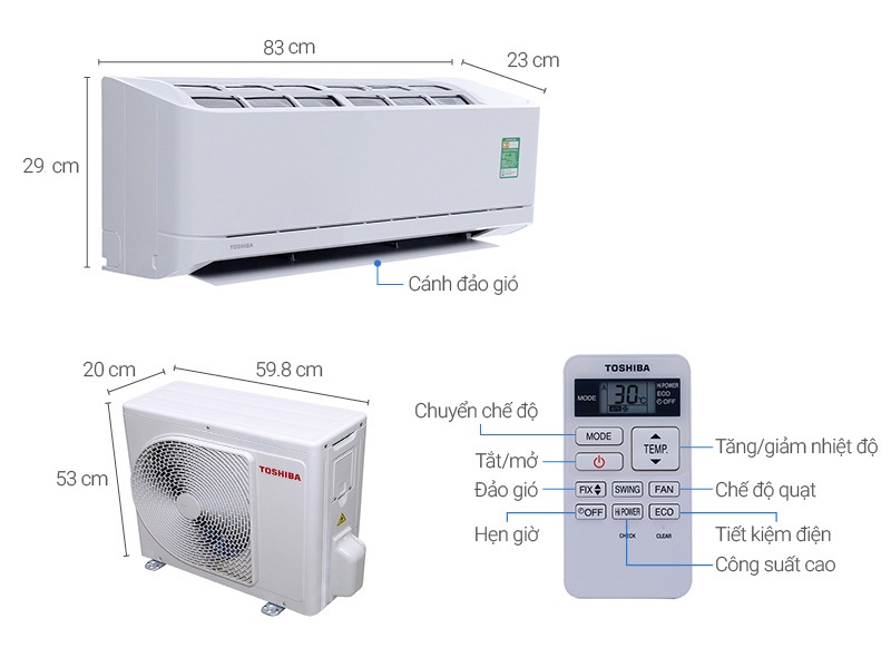 Máy lạnh Toshiba được nhập khẩu nguyên chiếc từ Thailand